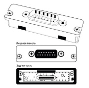 Shure ADX5BP-DB15 задняя панель для приемника ADX5D=-A с 15-контактным разъемам (Sony)